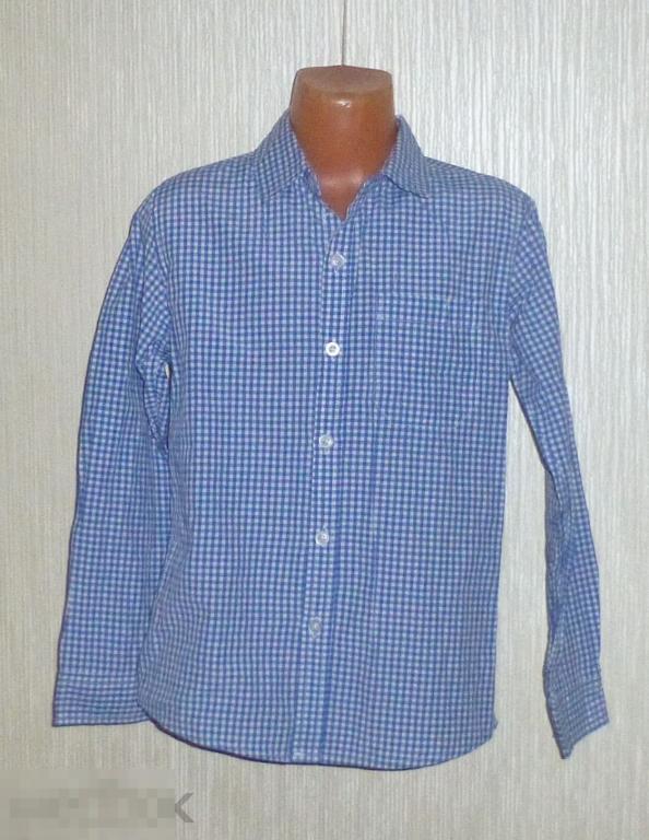 ВЕСНА-ОСЕНЬ! рубашка с длинным рукавом ТВОЕ на рост 134 (0798) 