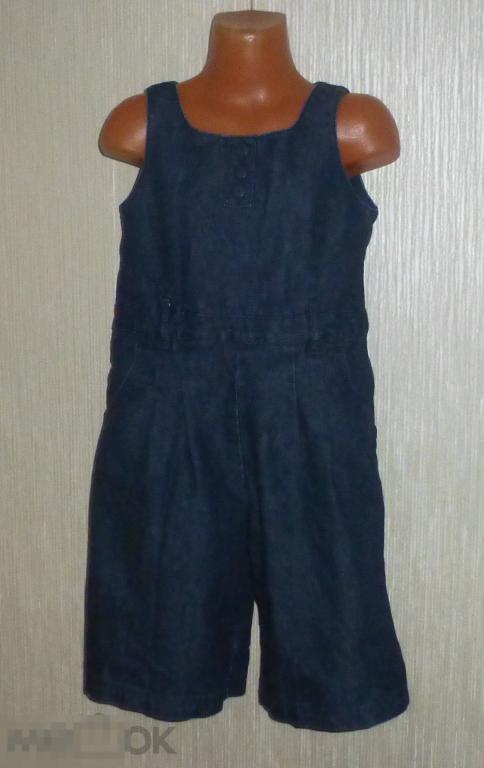 ЛЕТО! джинсовый комбинезон Next на рост 122 (0728) 