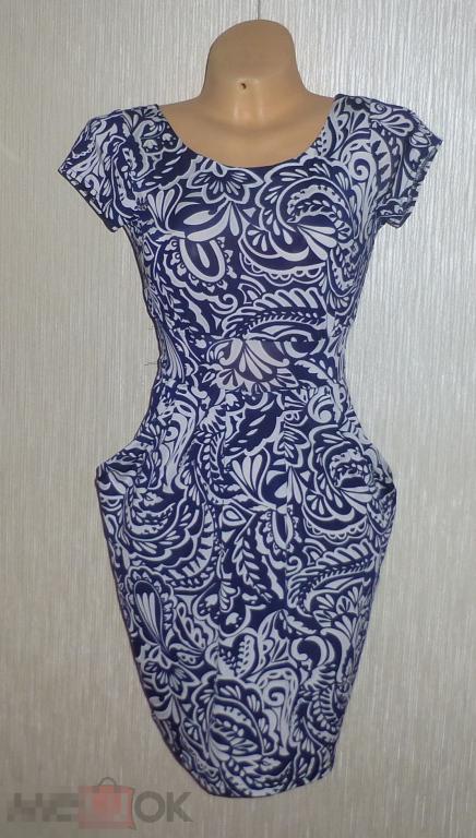 ЛЕТО! стильное летнее платье р. 42-44 (0788) 