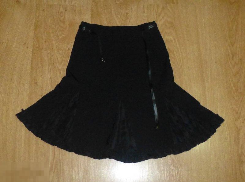 ВЕСНА! черная нарядная юбка на рост 140 (0723) 