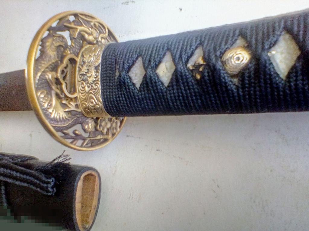 Катана МЕЧ для Тэмасигири Кованый Дамаск ЗАТОЧЕН!