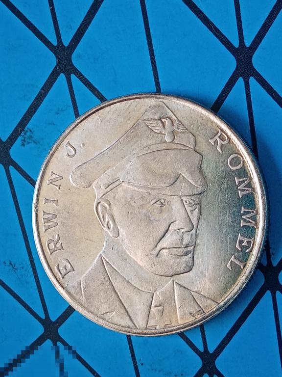 Монета-жетон(copy) Эрвин Роммель Африканский корпус Танк!Бронза.