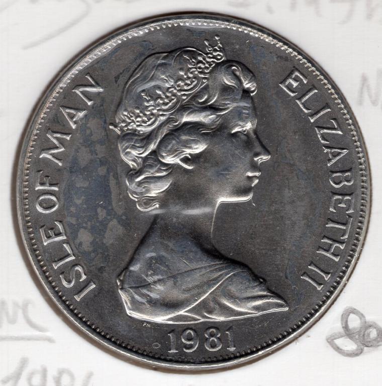 1 крона - Остров Мэн - 1981 - Дуглас Бадер
