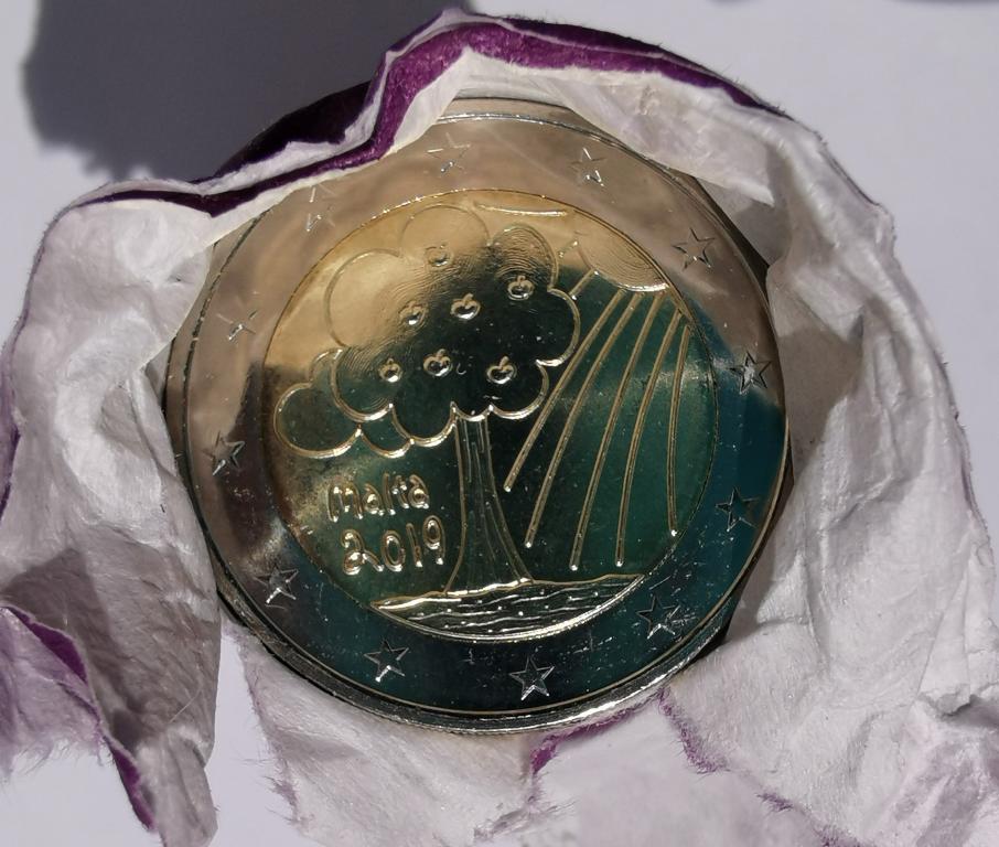 Мальта 2 евро 2019 Природа и окружающая среда UNC из ролла