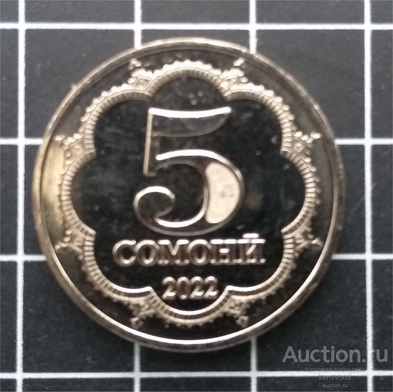 Таджикистан 5 сомони 2022 UNC