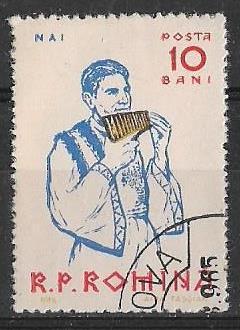Румыния 1961 г.  Музыкальные инструменты, гаш.