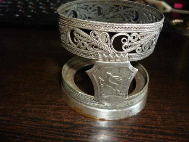 подстаканник СССР город Горький . скань