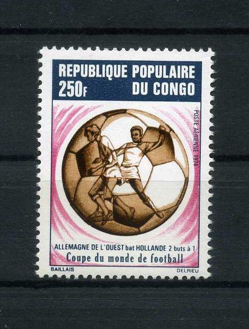 Конго Футбол Чемпионат мира 1974 MNH**