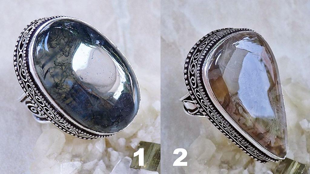 Перстень моховой агат!(созд.)! серебрение 925! ручная работа!