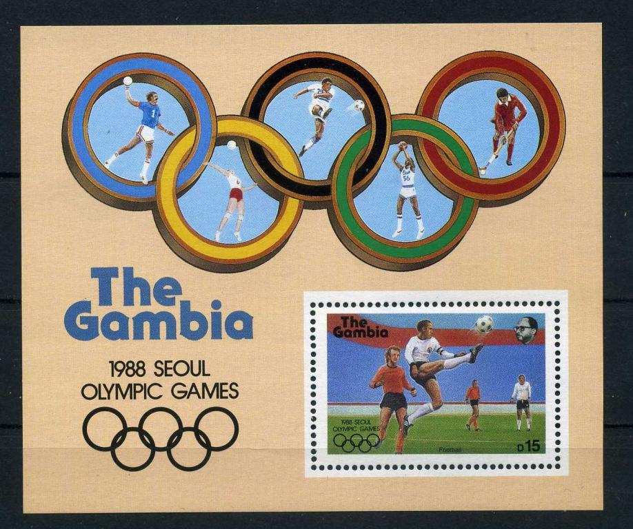 Гамбия Олимпийские игры 1988 Олимпиада Футбол MNH**