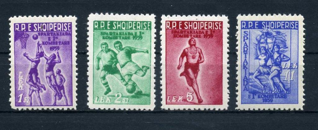 Албания Спартакиада 1959 год Баскетбол Футбол Легкая атлетика MNH**