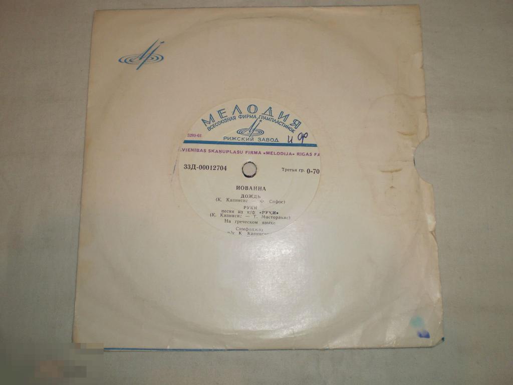 Иованна ‎– Говорят, Говорят - Миньон 