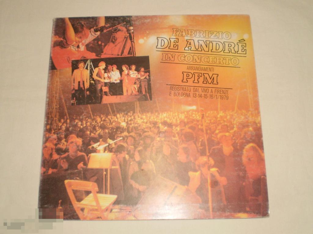 Fabrizio De Andrè ‎– In Concerto - Arrangiamenti PFM - LP - Italy