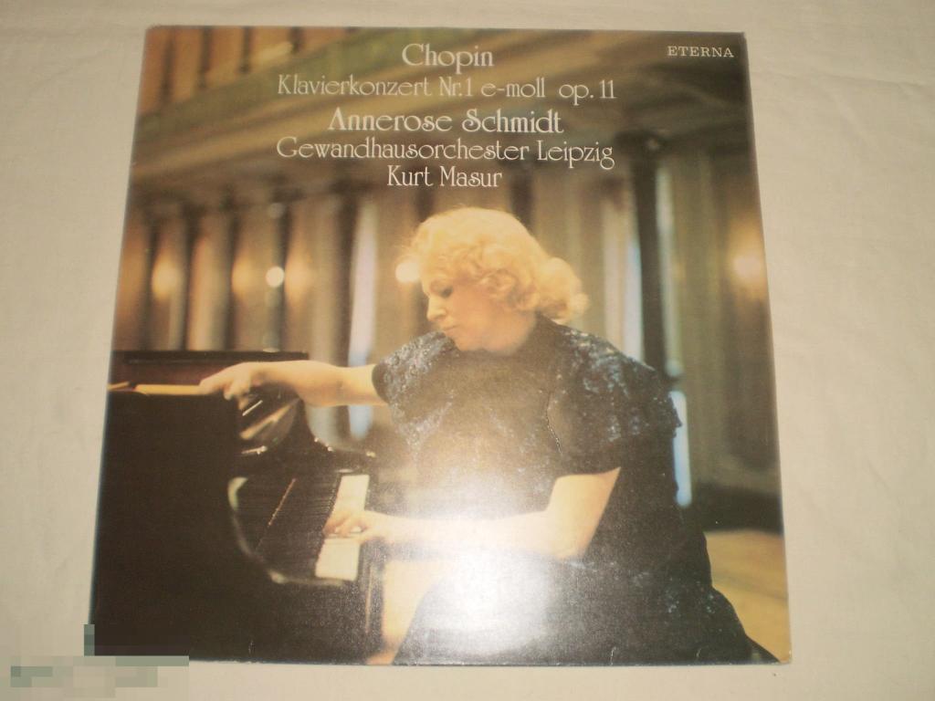 Chopin, Annerose Schmidt ‎– Klavierkonzert Nr. 1 E-moll Op. 11 - LP - GDR