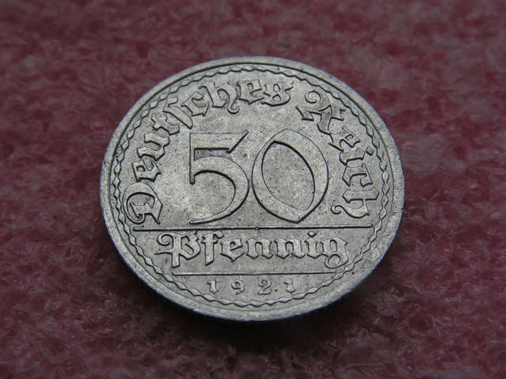 Германия 50 пфеннигов 1921 A 1ма