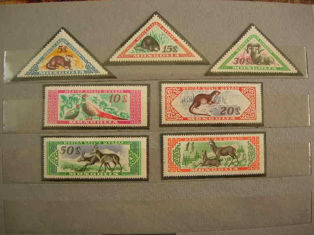 Монголия 1959 стандарт: фауна   MNH