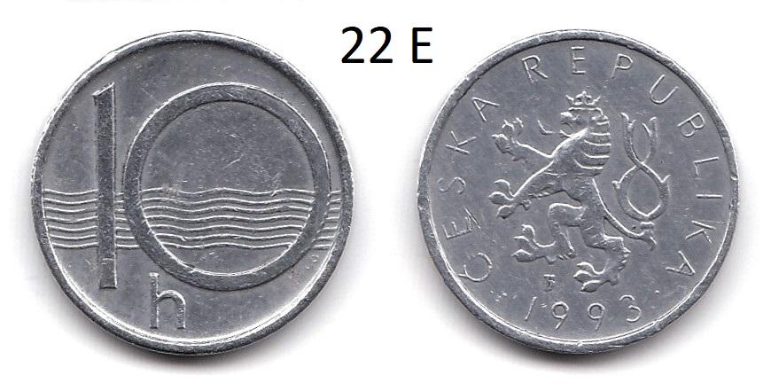 Чехия. 10 геллеров. 1993 год.