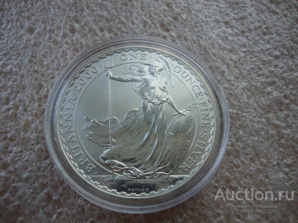 Великобритания 2 фунта 2000 Британия СЕРЕБРО 32,45 гр d-40мм #4