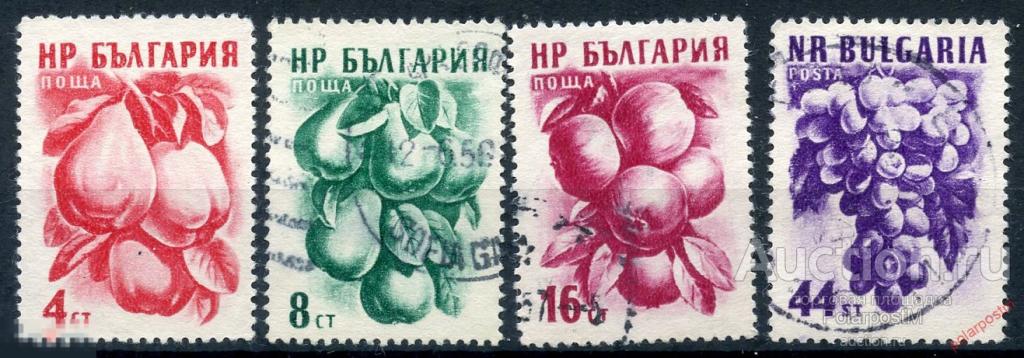 DG16 Болгария 1956 982-985 Фрукты. Растения. Флора 