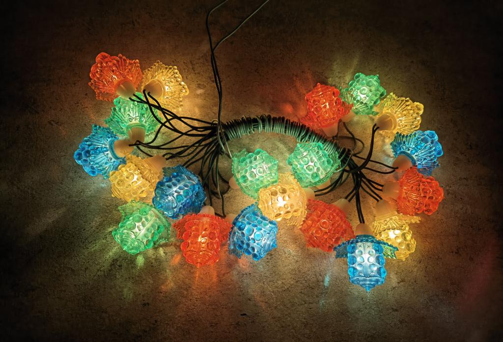 Елочная гирлянда Карнавальная фонарики СССР