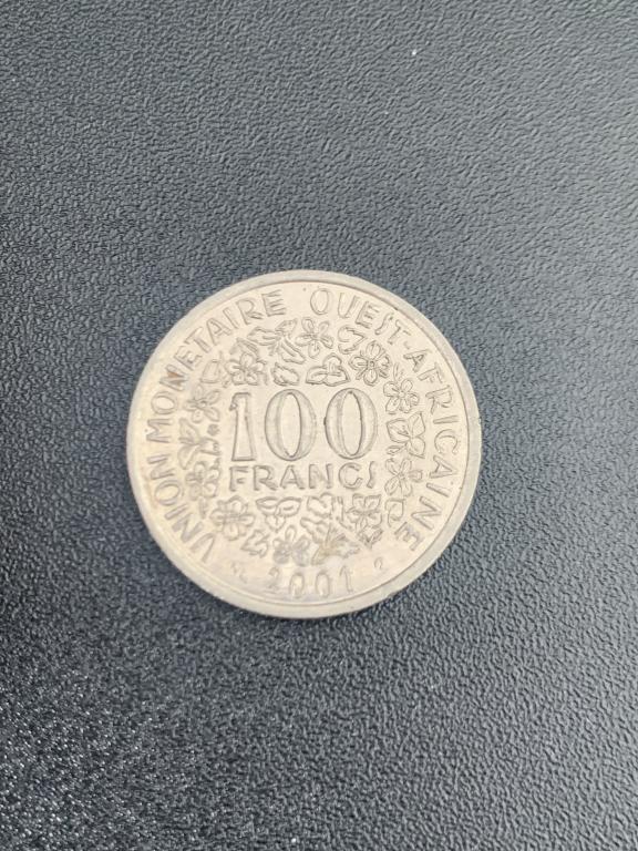100 франков Западная Африка 2001
