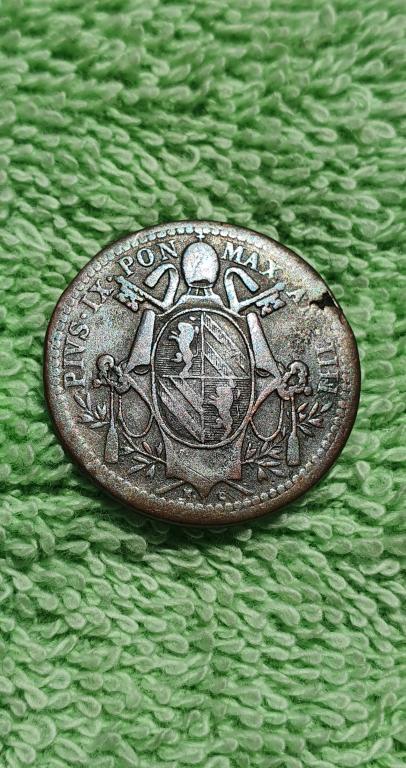 1/2 байокко (байоччи), 1849 год R (anno IIII), Папская область