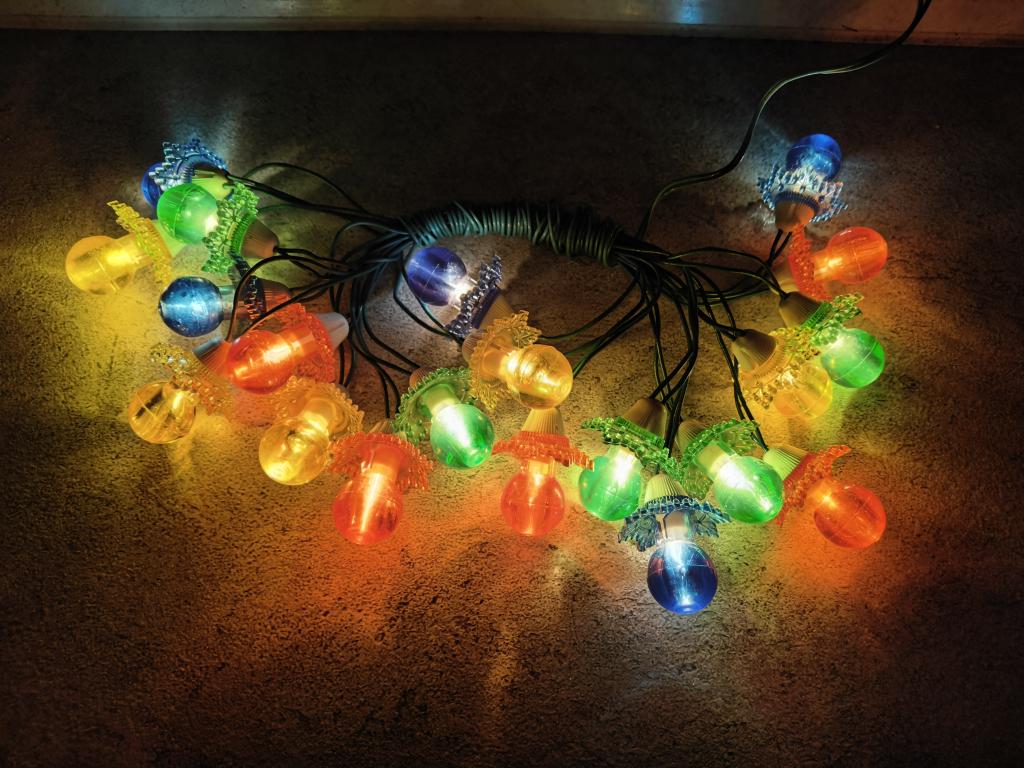 Елочная гирлянда Фонарики Карусель СССР