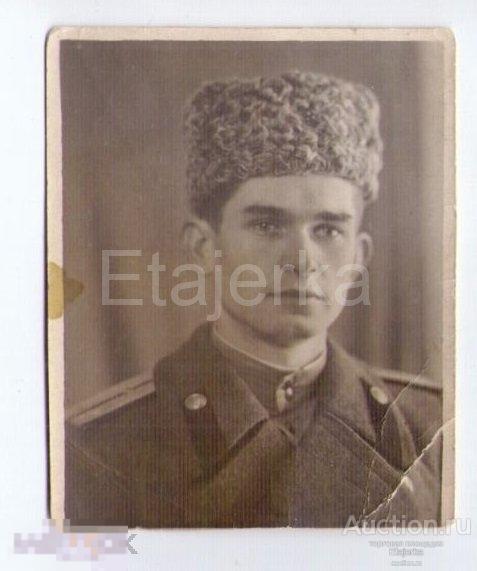 Мужчина. 1945 .  Военный.  Форма.   Фото СССР. ( арх. Шулешко ) 