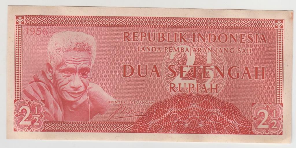Индонезия 2,5 рупий 1956 AU_861