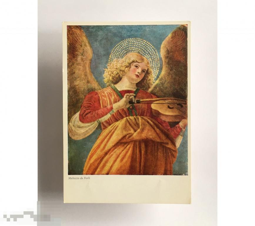 Ангел со скрипкой     Мелоццо да Форли (1438-1494)          Изд Германия. Чистая 