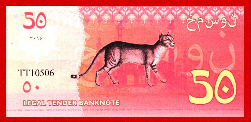 Бир Тавиль (Египет, Судан), 50 фунтов, 2014, UNC, ГОЛОГРАФИЯ