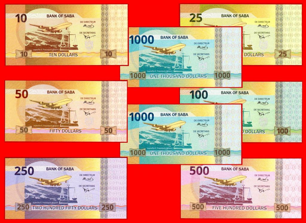 Саба (Карибские Нидерланды), ВСЯ СЕРИЯ, 2015, UNC