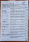 Избирательный бюллетень на выборах президента России в 2000 г. (первые выборы В.В. Путина)