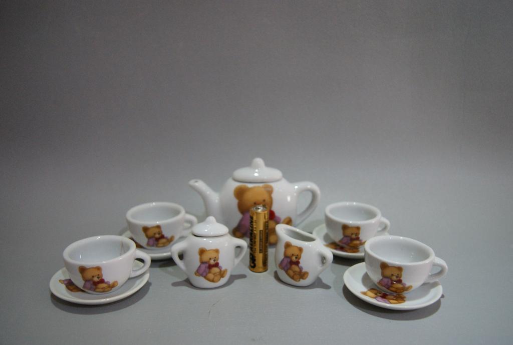 кофейный сервиз Мишка миниатюра 11 предметов