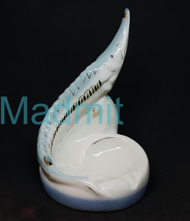 Фарфоровая Пепельница ОСЕТР Ручная Роспись ПОЛОННЕ СССР 1950-е 