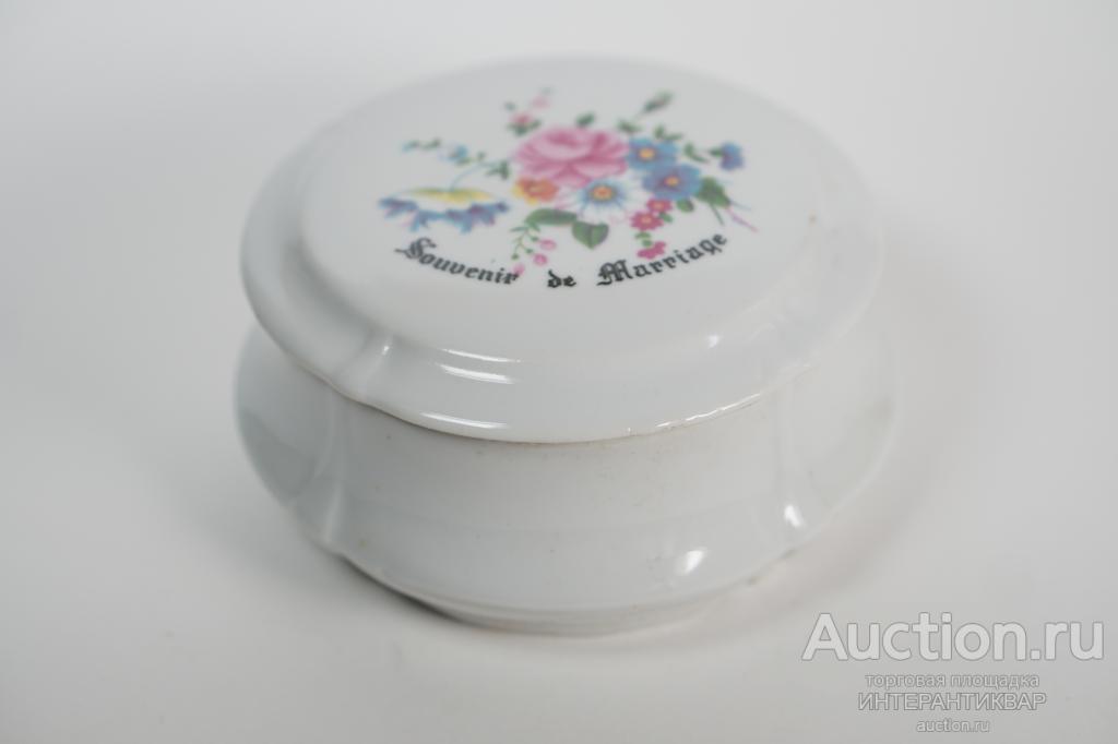 Фарфоровая шкатулка «souvenir de marriage» 22АБ0011