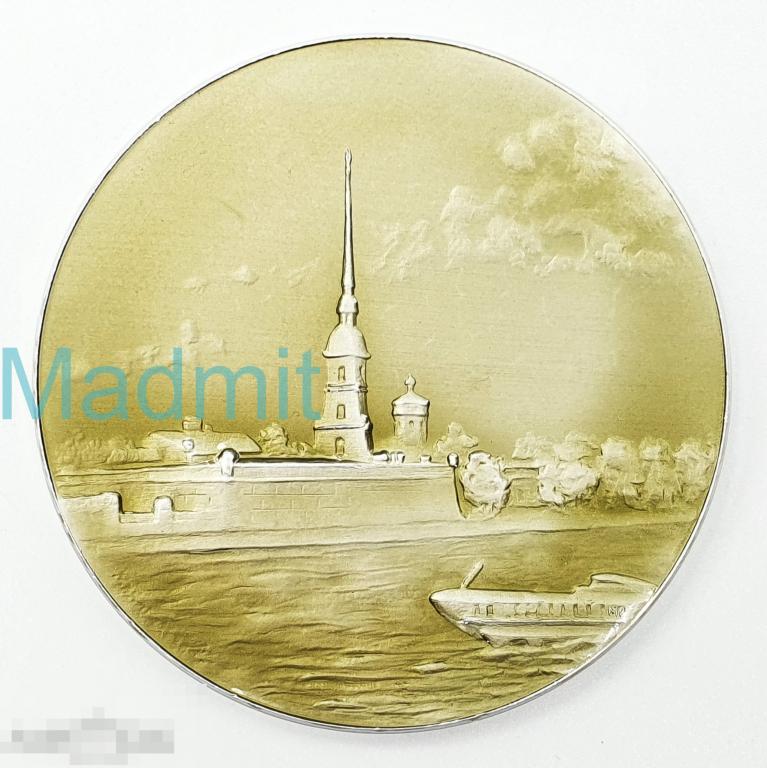 Памятная Настольная Медаль ЛЕНИНГРАД ПЕТРОПАВЛОВСКАЯ КРЕПОСТЬ 1965 