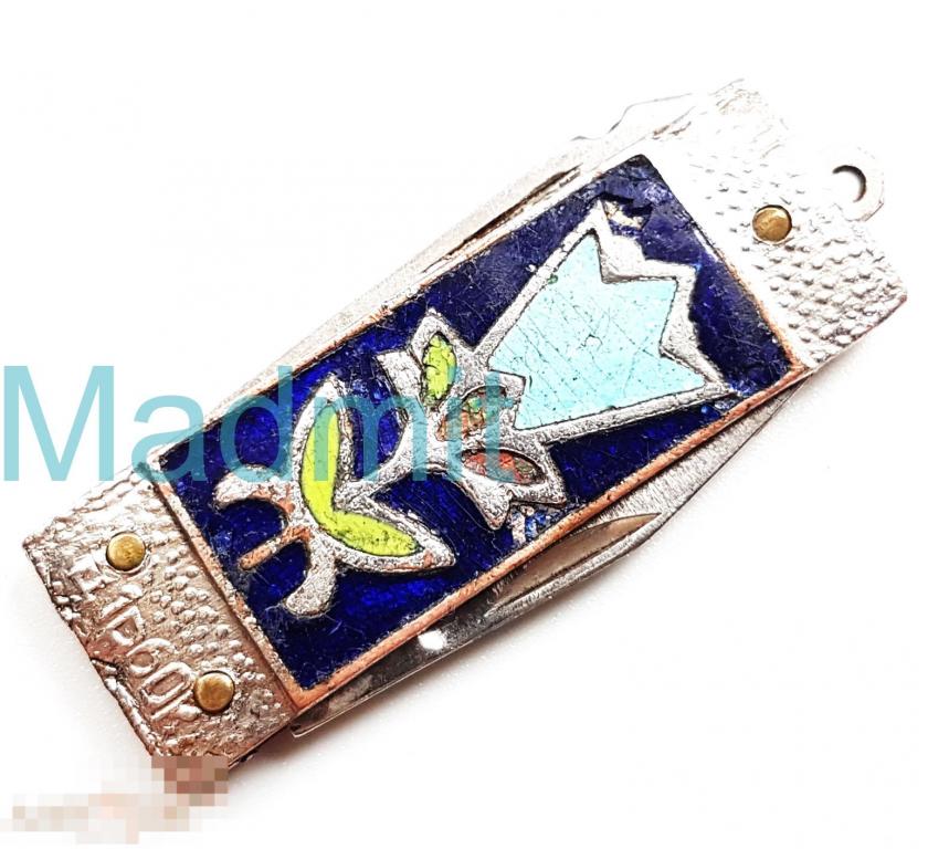 Нож маникюрный складной ТЮЛЬПАН Павловский сувенир Павлово СССР 1970-е 