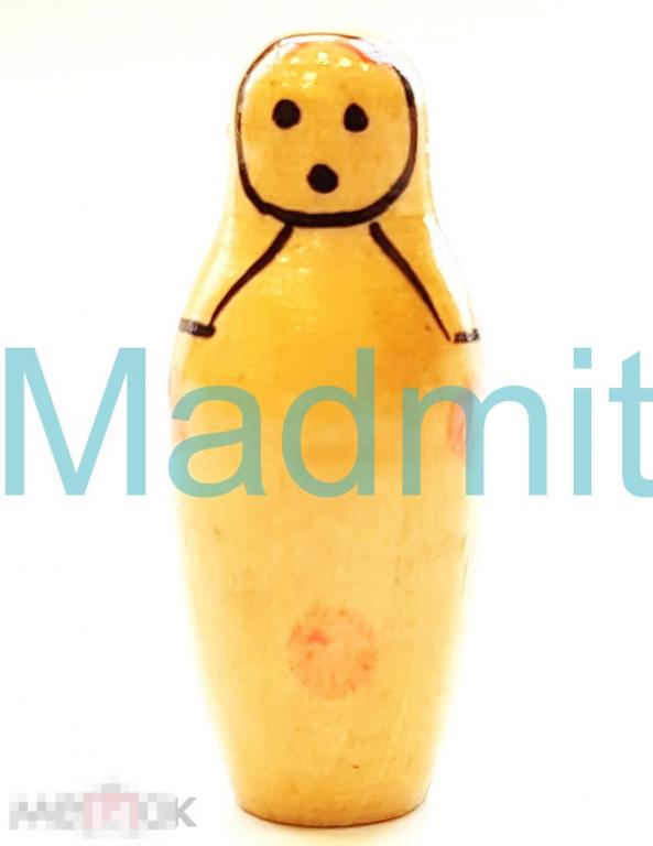 Миниатюрная деревянная МАТРЁШКА СССР 1960-е гг 