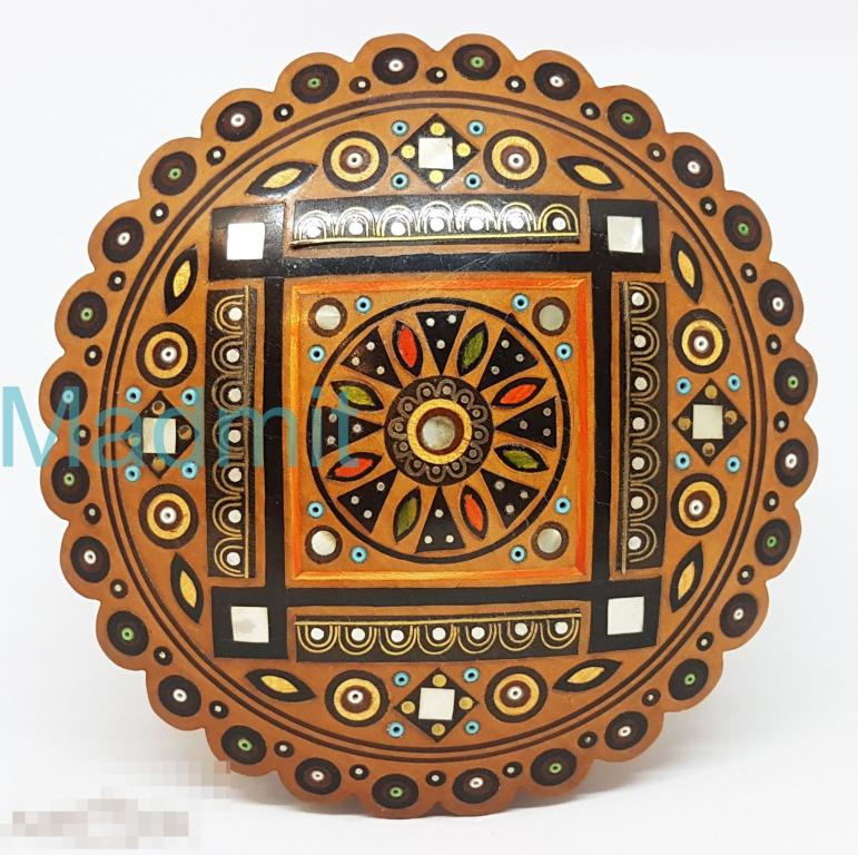 деревянная инкрустированная шкатулка из самшита СССР 1960-е 