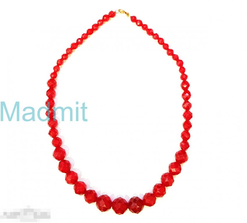 Винтажные Красные Бусы СССР Бижутерия Вспененный пластик  1960-е 