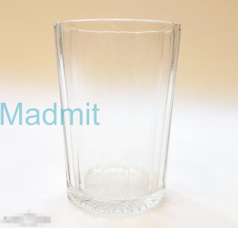 Стакан гранёный Стопка ГХЗ зеленоватое стекло 14 граней 1920-е годы 