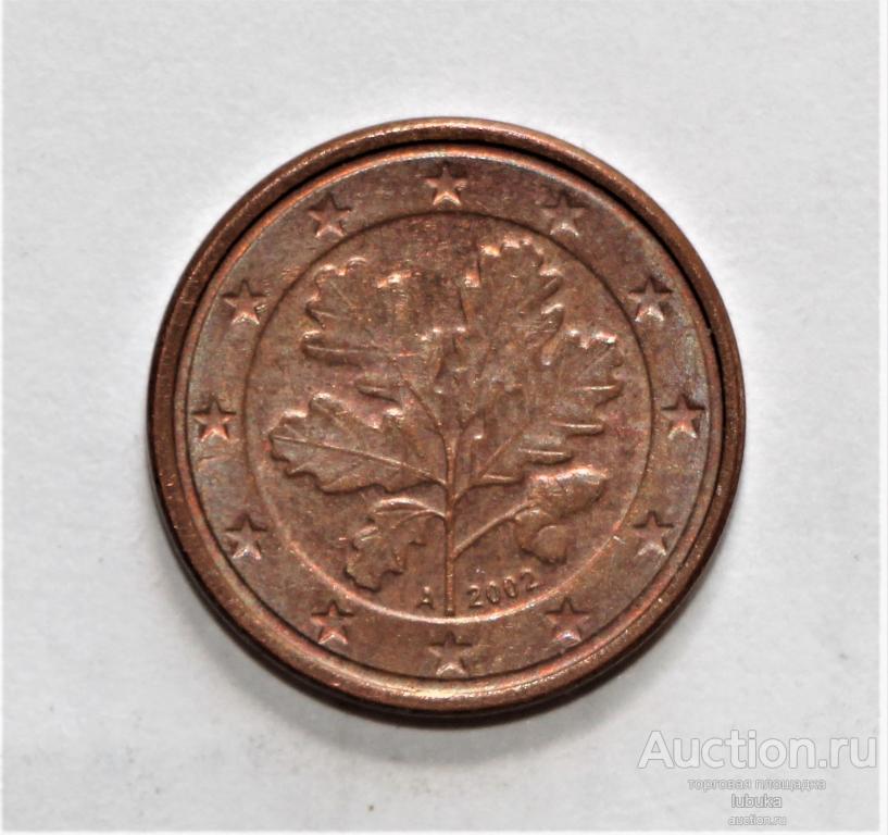 1 цент 2002 A Германия