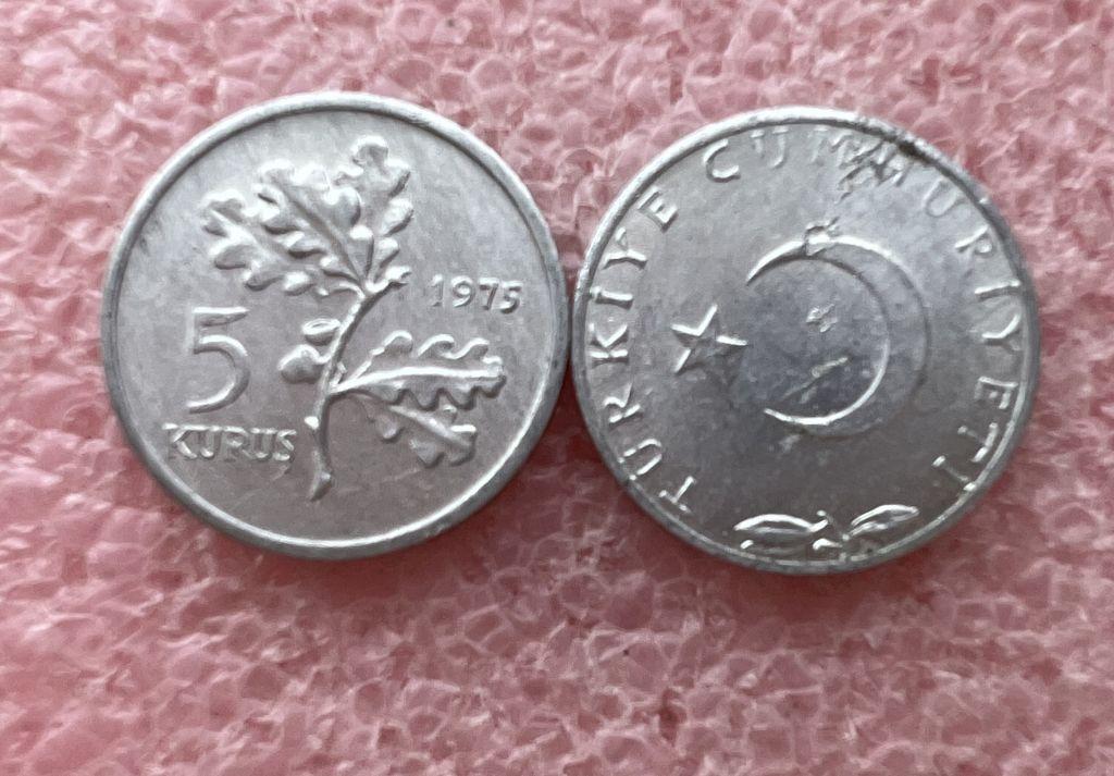 Турция 5 куруш 1975 a-unc