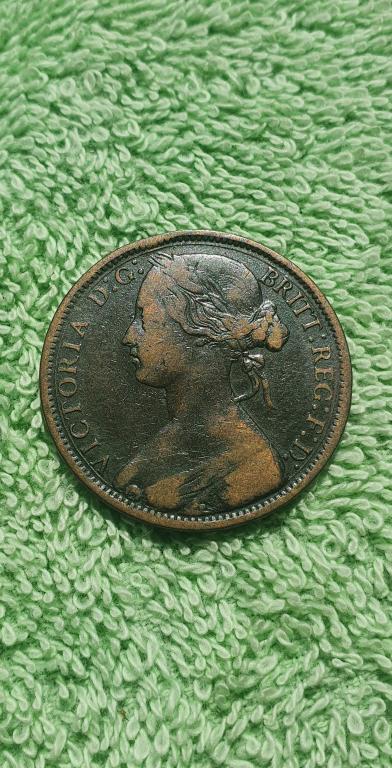 1 пенни, 1867 год !!!!, королевство Великобритания