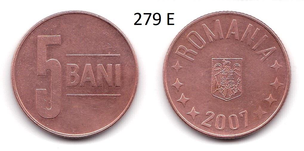 Румыния. 5 бани. 2007 год.