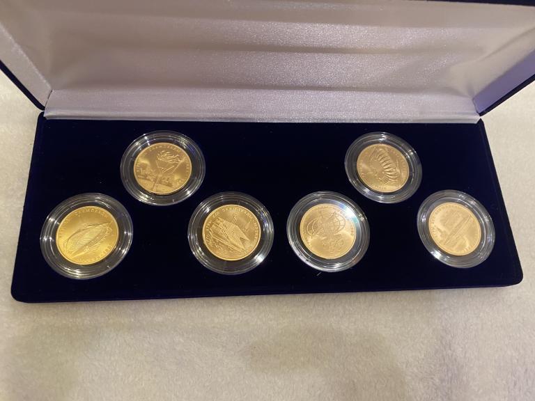 ОЛИМПИАДА 1980 ЗОЛОТО. Ац КОМПЛЕКТ 6 МОНЕТ ПО 100 РУБЛЕЙ