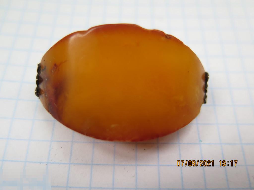 Янтарная Брошь Брошка Янтарь в серебре 875 