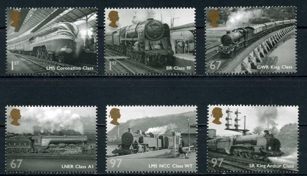Великобритания Паровозы Локомотивы Железная дорога MNH**