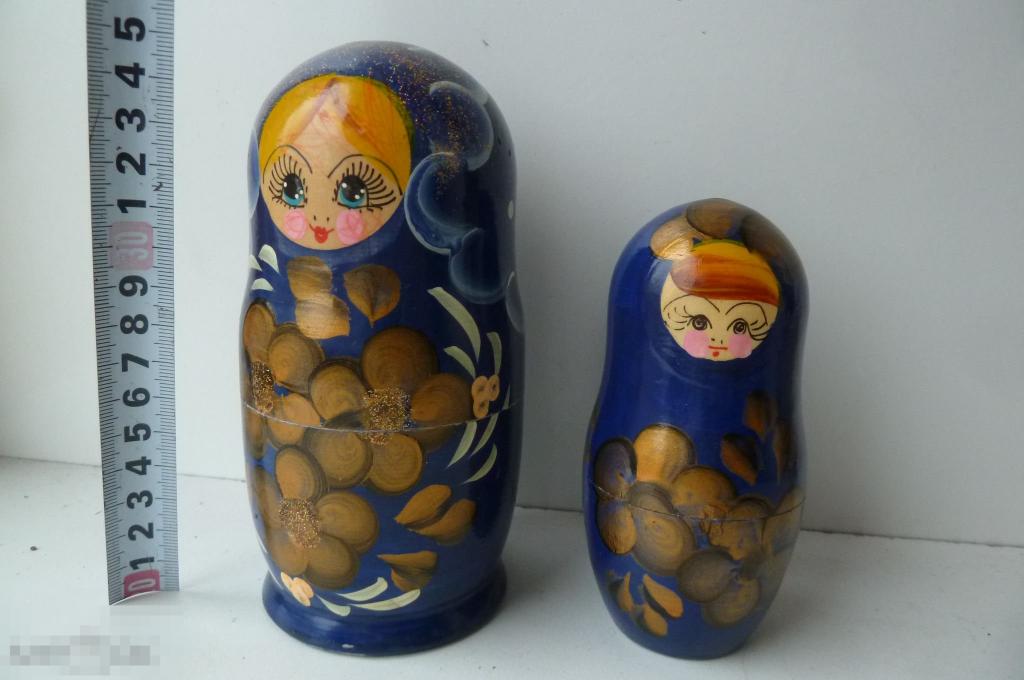 Матрешка СССР 2 части Дерево — покупайте на Auction.ru по выгодной цене ...
